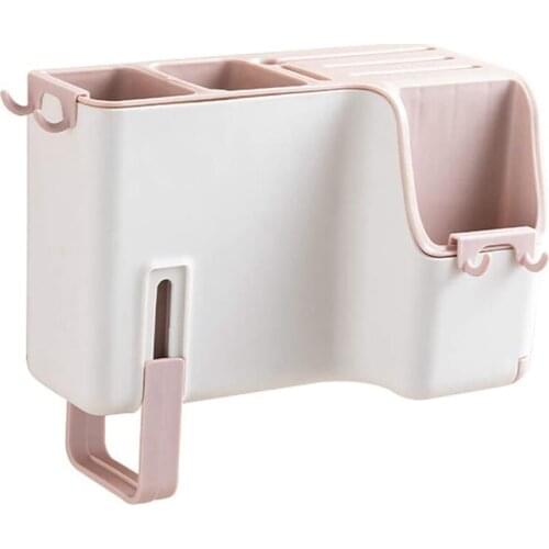 HOT Wall-Mounted Chopstick Holder Home Creative Chopstick Holder Multifunctional Kitchen Gadget Spoon Storage Box Rack
