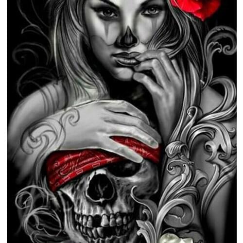 Full Square&round drill 5D DIY Diamond embroidery devil.skull Diamond Painting Cross Stitch Rhinestone Mosaic decor gift