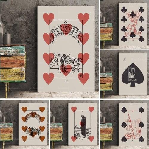 Tarot printed card poster, frameless