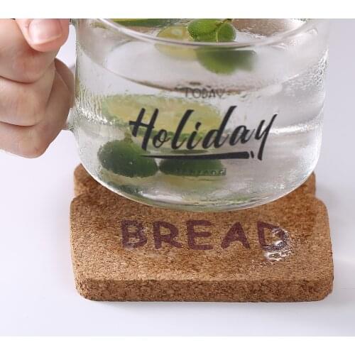 Coffee cup cork cup pad tea pad heat insulation pad three-dimensional anti slip cup holder creative water cup pad tea tray