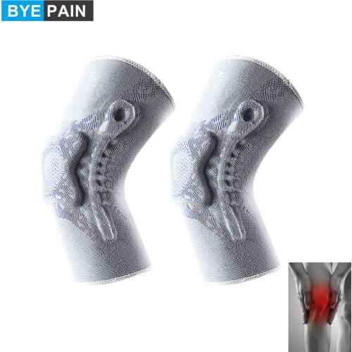 Basketball Knee Pads with Support Silicon Padded Elastic Non-slip Patella Brace Kneepad for Fitness Gear Protector Tennis