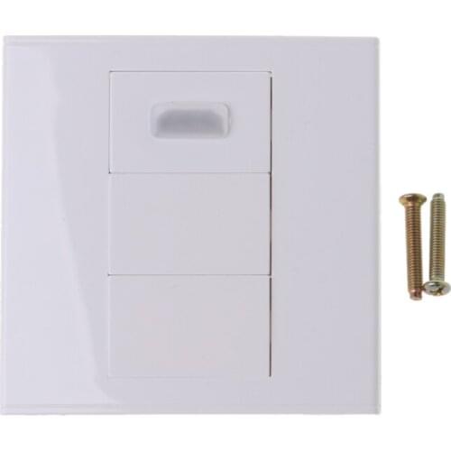 Wall Plate with Angle Side Female to Female Connector Support 3D and 4K