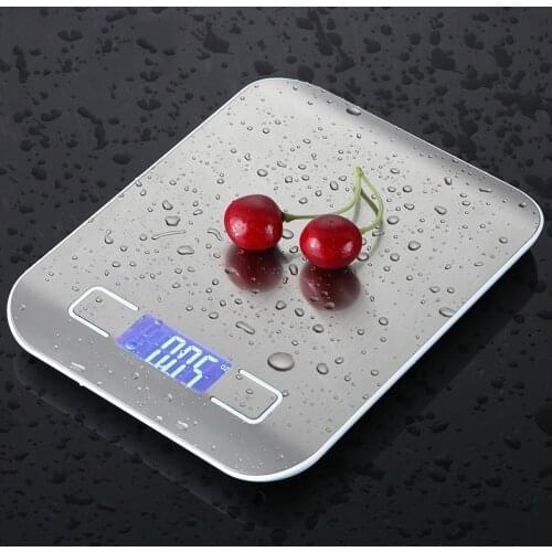 Stainless Steel USB Digital Kitchen Scale 10kg / 5kg Precision Electronic Food Scale Postcard Cooking and Baking food scale