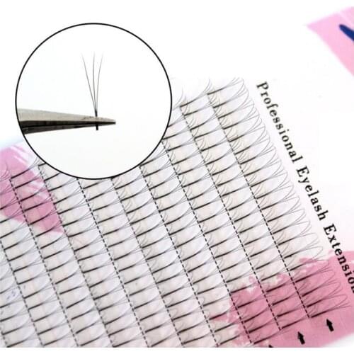 New 3D Russian Volume Eyelashes Extension long Stem Pre made Fans C curl Mink Lash Selling Eyelash Individual Extensions