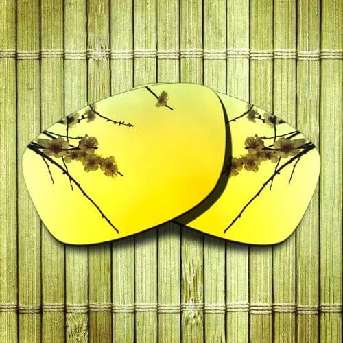 Polarized Replacement Lense For-Oakley Jupiter Squared Sunglasses Frame True Color Mirrored Coating - Yellow Color Available