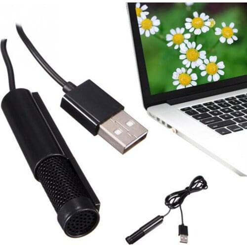 Portable Usb Microphone Computer Studio USB 2.0 Condenser Microphone Mini Mic Microphone for Phones PC Tablet