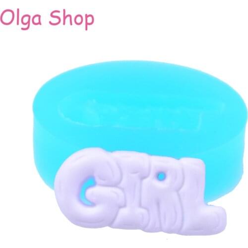 PYL534 20.5mm GIRL Silicone Mold - Cupcake Topper, Sugarcraft, Cake Decoration Tools, Chocolate, Candy Making, Resin Clay Molds