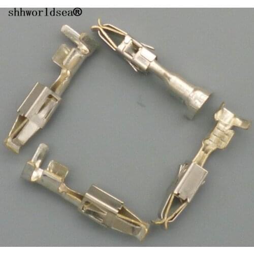 Shhworldsea 100PCS DJ623-E3.5 car splices wire terminal Crimp terminal Non-insulated auto electrical female terminal connector
