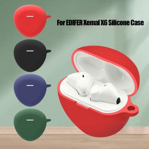 Silicone Protective Cover Shell Anti-fall Earphone Case for EDIFER Xemal X6 Wireless Bluetooth Earphones Accessories