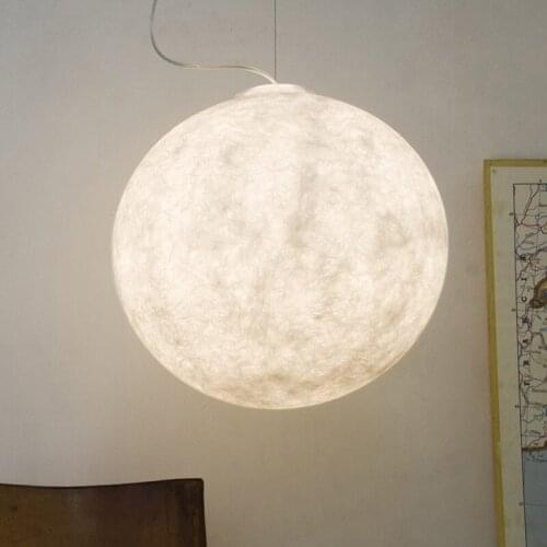 Modern led iron lustre pendente chandelier pendant lights led wall moon lamp modern led chandelier dining rooom