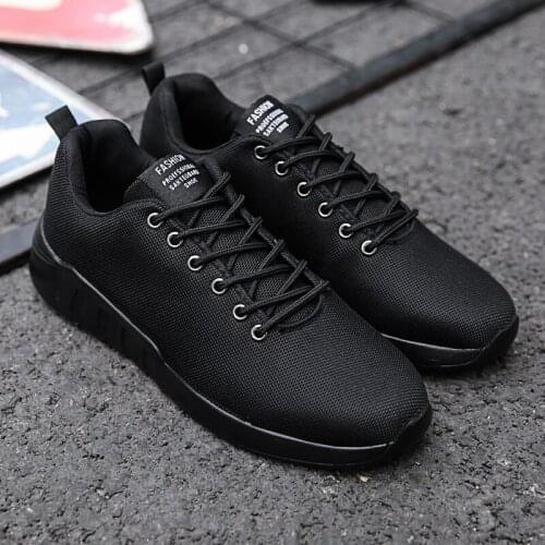 Athletic leisure 2020 s men hombre comfortable shoe Sneaker for sneakers man sapato sapatos spring black male causal 39 Male on