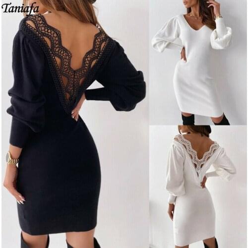 Модные трикотажные платья TANIAFA China At AliExpress