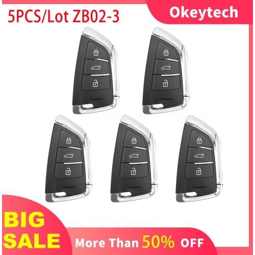 OkeyTech Universal KEYDIY ZB Series Smart Key ZB02-3 For KD-X2 KD Remote Key Programmer Fit More Than 2000 Models Knife Style