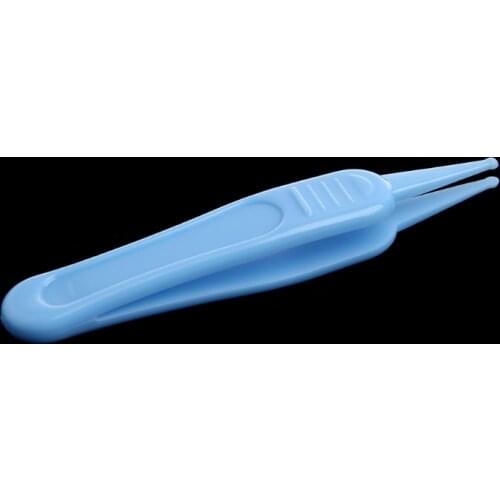 Baby Care Ear Nose Navel Cleaning Tweezers Safety Forceps Plastic Cleaner Clip