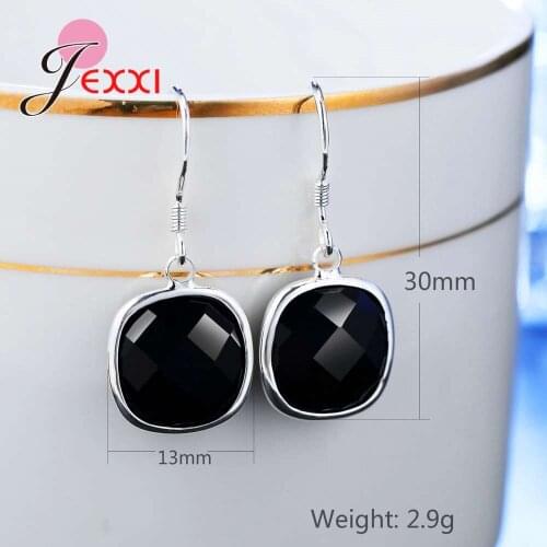 New Korean Black Acrylic Beads Drop Earrings Brincos Personality Female Jewelry for Women Drop Shipping Gift Hot Sale