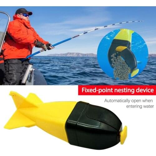 1PC Carp Fishing Large Bait Thrower Float Fixed-point Bottoming Explosive Nesting Device Fishing Gear Accessories Feeders
