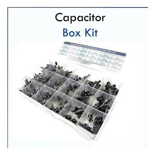 18 value Capacitor Assortment Kit 500pcs Box of Kit