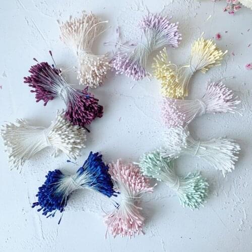 370pcs/Bundle 10 bundle/Lot Artificial Flowers Stamen Handmade For Wedding Party Home Decoration Hair accessories