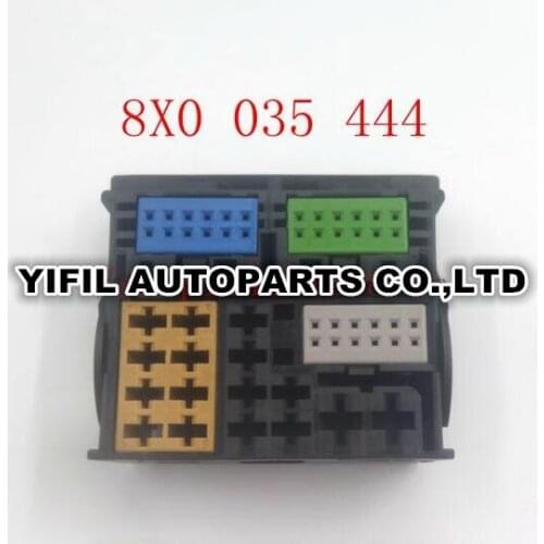 52 Pin/Way Multimedia Host Navigation Bluetooth Radio Plug Connector With Terminal For VW Passat Audi 8X0 035 444/3B7 035 447