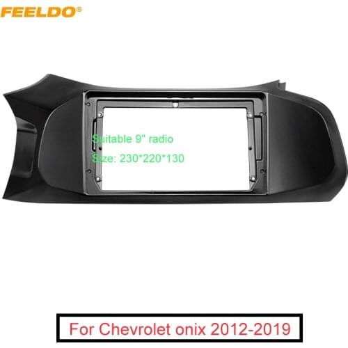 FEELDO Car Radio 2Din Fascia Panel Frame for Chevrolet Onix Installation 9" DVD Big Screen Plastic Dash Mount Kit