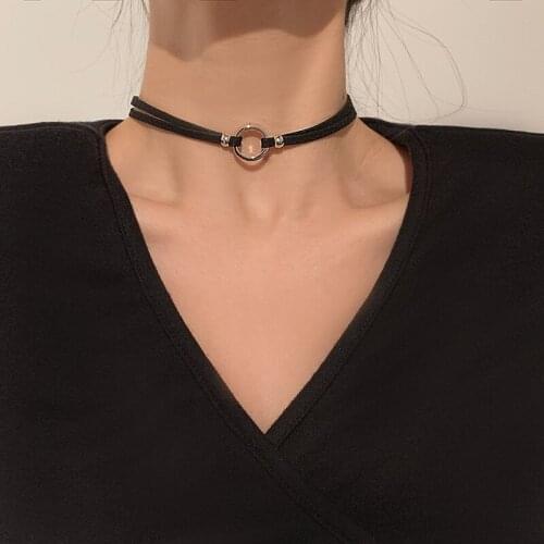 Velvet Rope Necklace Clavicle Chain Punk Style Collar Short Neckband Cold Wind Necklace Versatile Simple Neckwear