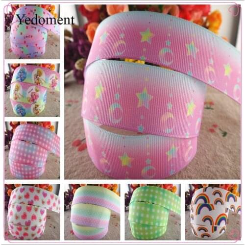 18042516, 1" 25mm 10 yards/lot cartoon printed grosgrain ribbons gift packaging DIY handmade materials
