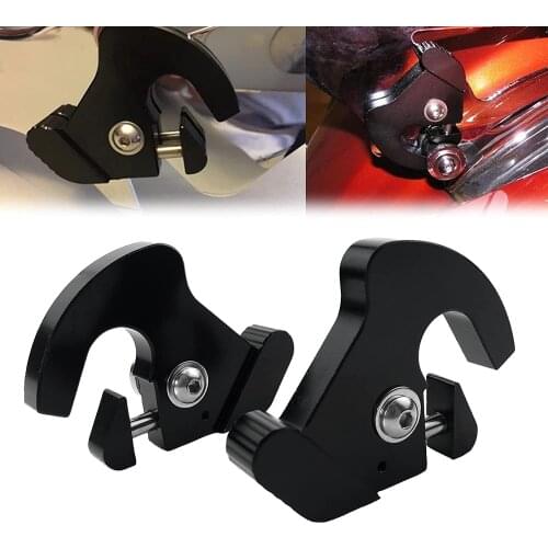 Motorcycle Detachable Rotary Sissy Bar Luggage Rack Latch Clips for Harley Davidson Softail Sportster 883 1200XL Touring Street