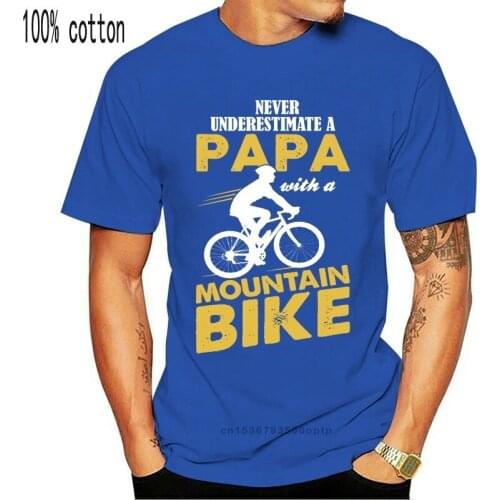 Men T Shirt Never underestimate an old man with a mountain bike -New Version Women t-shirt