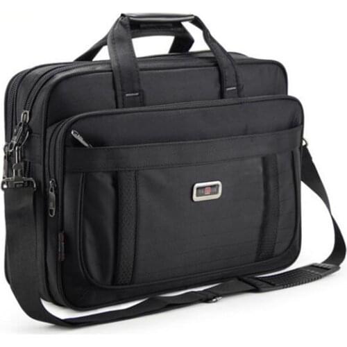 Men Briefcase Brand 15" for Hp Dell Lenovo Apple Acer Asus Mens Laptop Large Capacity Single Shoulder Bag Fashion Business