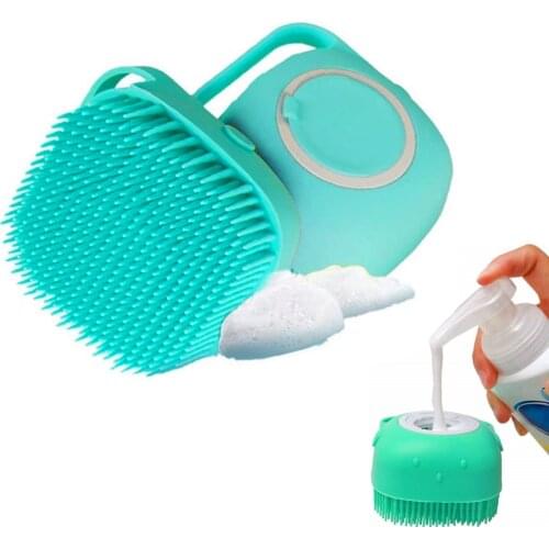Soft Silicone Dog Shampoo Hair Brush Cat Massage Comb Grooming Scrubber Shower Brushes for Pet Dogs Cats Cleaning Supplies