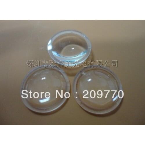 Wholesale-Plastic LED optical lens 21MM Plano Convex lens ,1W 3W 5W Reflection Lenses