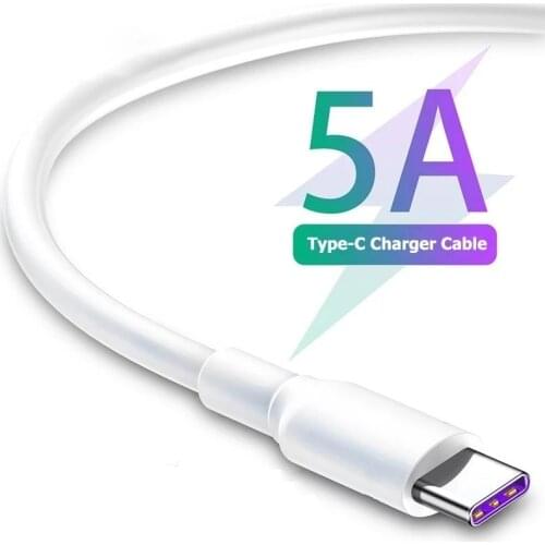 Original Fast Charge 5A USB Type C Cable For Samsung S20 S21 Xiaomi 11 ultra Huawei P30 P40 P50 Mobile Phone Charging Wire Cable