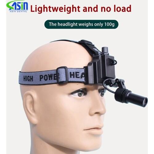 Dental 3W LED portable soft belt dental otolaryngology examination surgery integrated wireless medical loupes adjustable