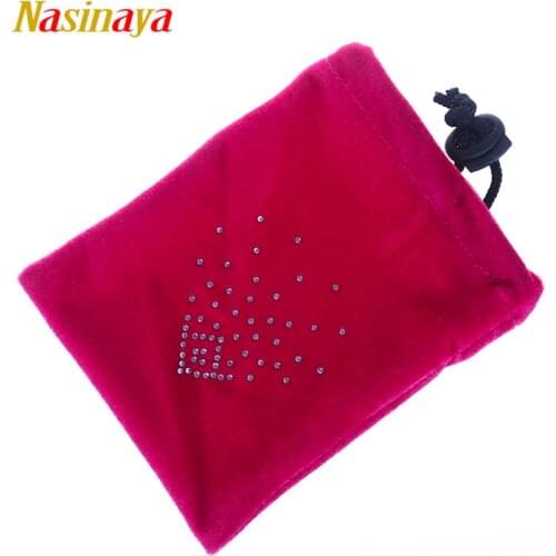 24 Colors Rhythmic Gymnastics Half Shoes Bag RG Professional Protection Velvet Fabric Accessories Gym Girl V Shap Rhinestone