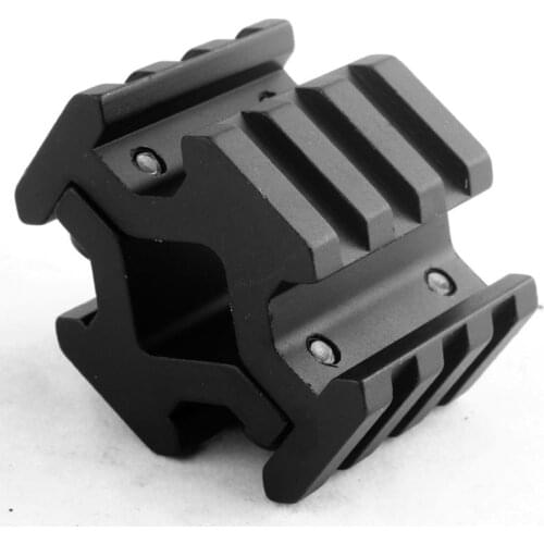 Tactical Universal Barrel Mount 4 Rail 3 Slots 20mm Picatinny / Weaver for Bipod Rifle Scope Optics Quad