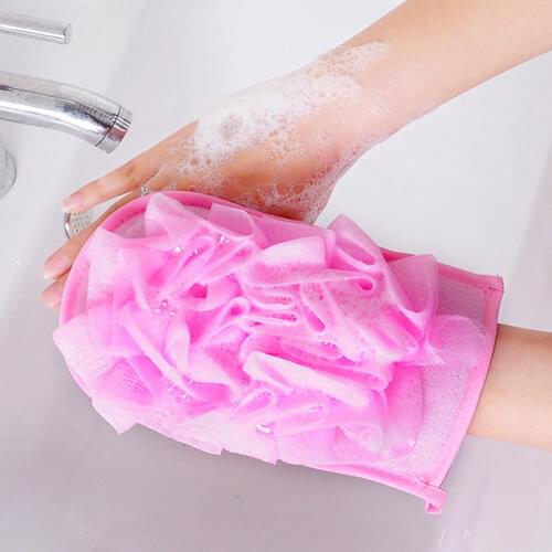 Bath for Peeling Exfoliating Mitt Glove for Shower Scrub Gloves Resistance Body Massage Sponge Wash Skin Moisturizing SPA Foam