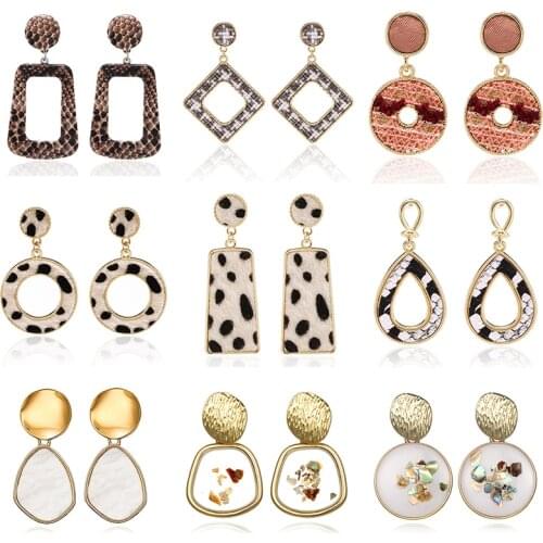 Multiple 2019 New Creative Gold Earrings For Women Female Vintage Anniversary Bridal Party Wedding Jewelry Ornaments Accessories