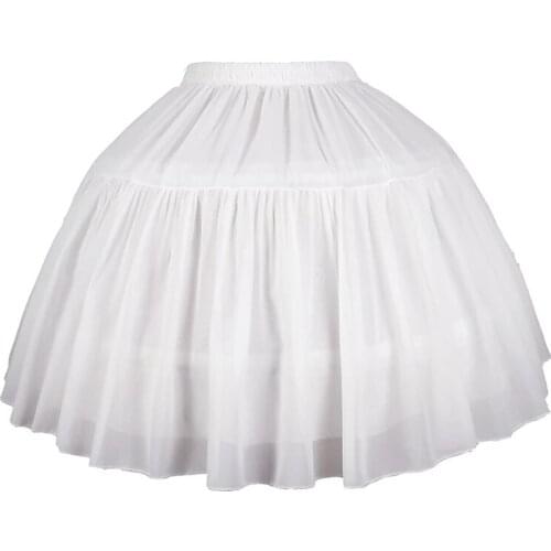 Womens Girls Lolita Petticoat Bridal Petticoat Cosplay Party Underskirt Tulle Crinolina Petticoat Skirt Wedding Accessories