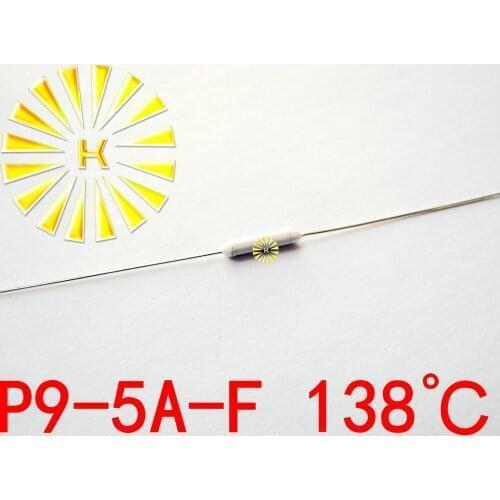 100% Original P9-5A-F 138 degree Thermal-Links 5A 250V Resistance Temperature Fuse x 500PCS