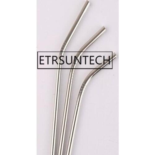 1000pcs Mini Short Stainless Steel Straws Reusable Drinking Straw Bent Straight Metal Straw 146/160/180mm