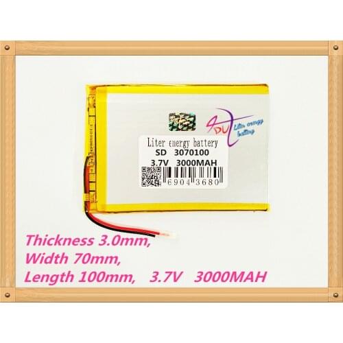 3070100Tablet PC battery capacity 3170100 3.7V 3000mA Universal Li-ion battery for tablet pc 7 inch 8 inch 9inch