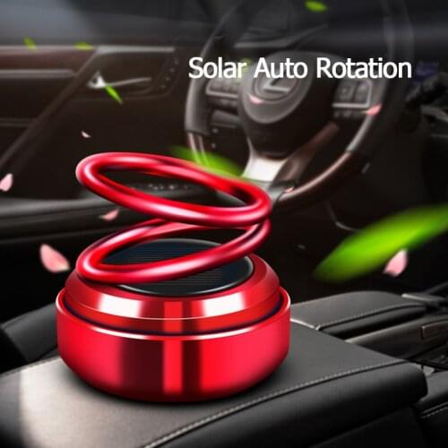 Solar Auto Rotation Car Air Freshener Car Perfume Fragrance Dashboard Fresh Car-style Air Auto Aromatherapy Car Accessories