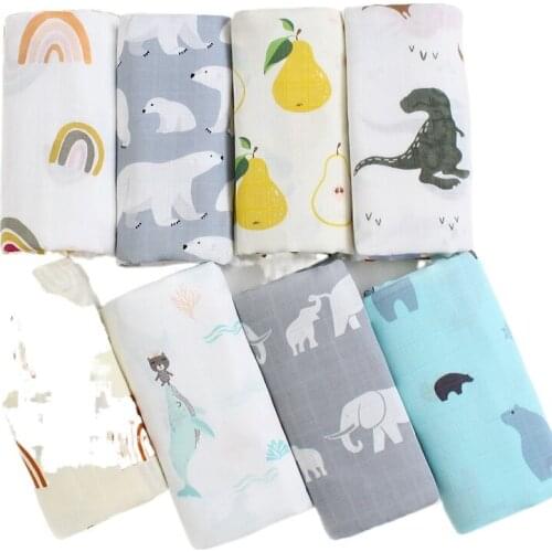 Bamboo cotton gauze towel baby bag by the baby by the cover blanket newborn napkin summer bath towel new born Bedding set