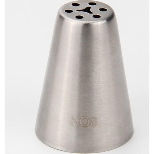 Free Shipping Stainless Steel 18/8 Russian Tulip Piping Nozzles Cakes Cupcakes Decorating Icing Tips#NO8
