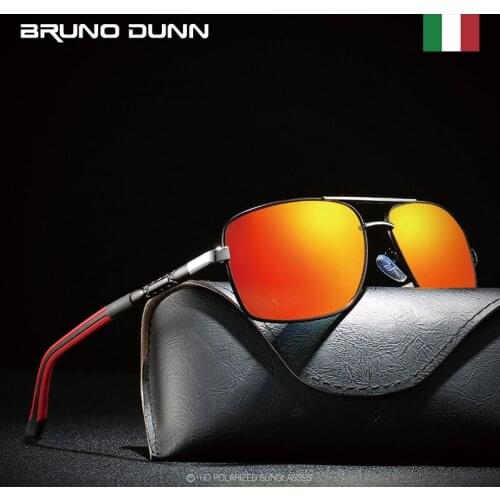Bruno Dunn Brand designer Unisex Aluminum Square Mens Polarized Sun Glasses Female Eyewears Accessories Sunglasses For Men