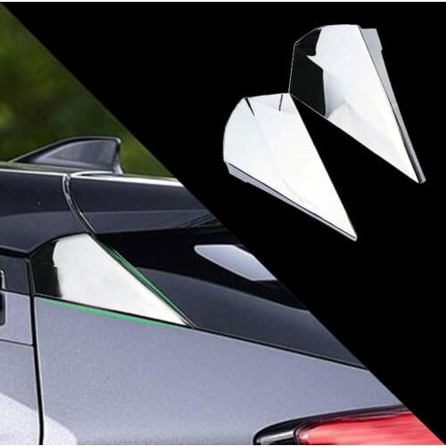 Color My Life Accessories for Toyota CHR C-HR 2016 2017 2018 Chrome Car Rear Window Trim Side Spoiler Cover Stickers Sequins