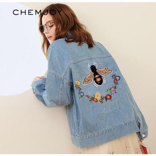 Flowers Embroidery Patch Large for Clothing Sewing Craft Patch for Jackets Bee Floral Applique DIY Applications for Clothes