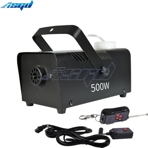500W Smoke Machine Stage Effect Equipment DJ Fog Machine Fogger Wireless Remote Control/Wire Control Bar Disco Party Dance Floor