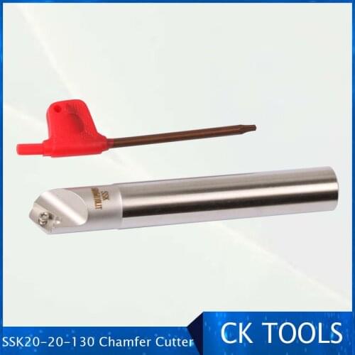 Free delievery SSK 20-20-130 45 degree chamfer end milling cutter arbor for used APMT1604 carbide inserts