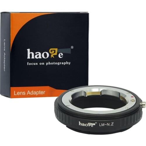 Haoge Manual Lens Mount Adapter for Leica M LM, Zeiss ZM, Voigtlander VM Lens to Nikon Z Mount Camera